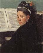 Edgar Degas Mlle Dihau at the Piano Spain oil painting artist